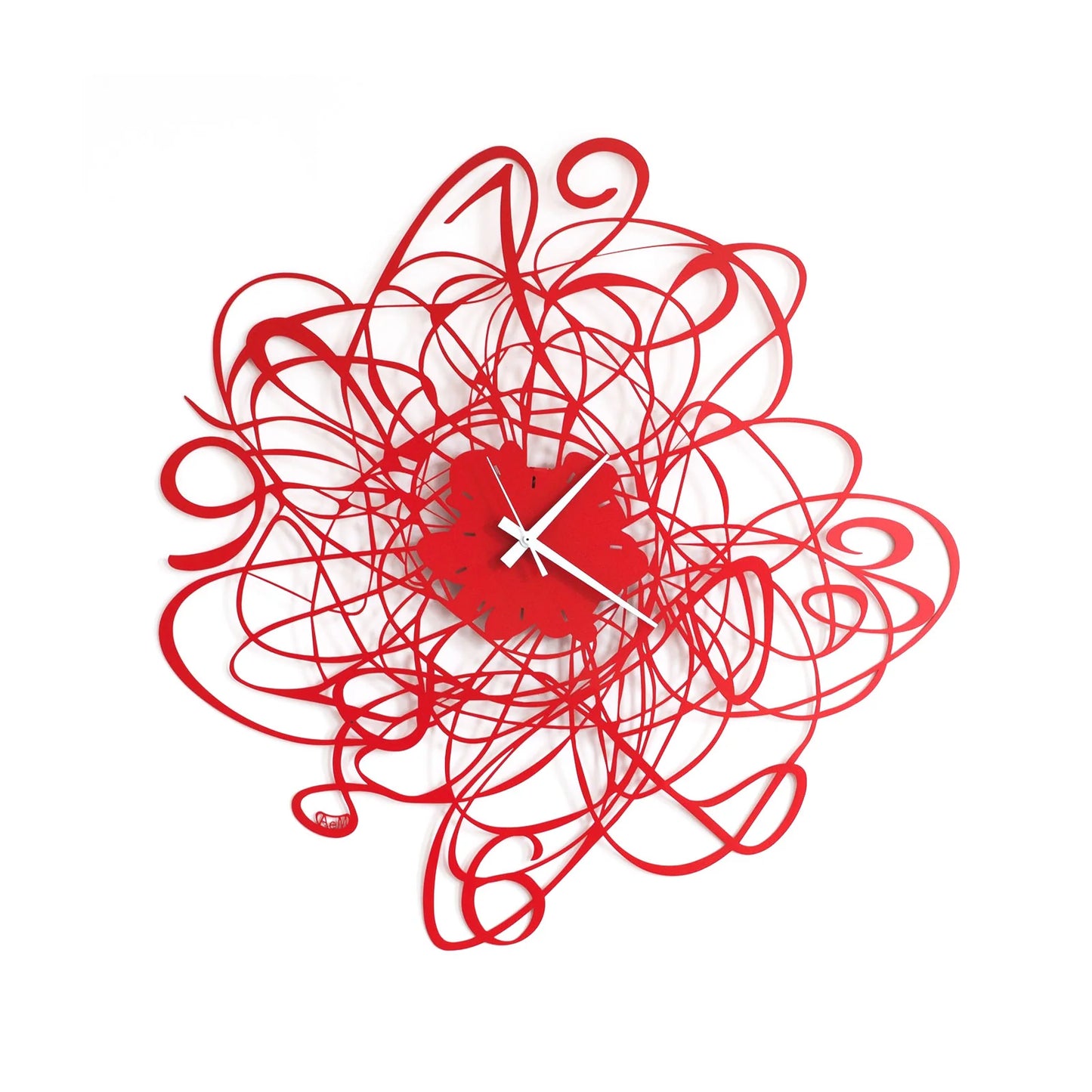 Orologio da parete Doodle rosso Arti&Mestieri