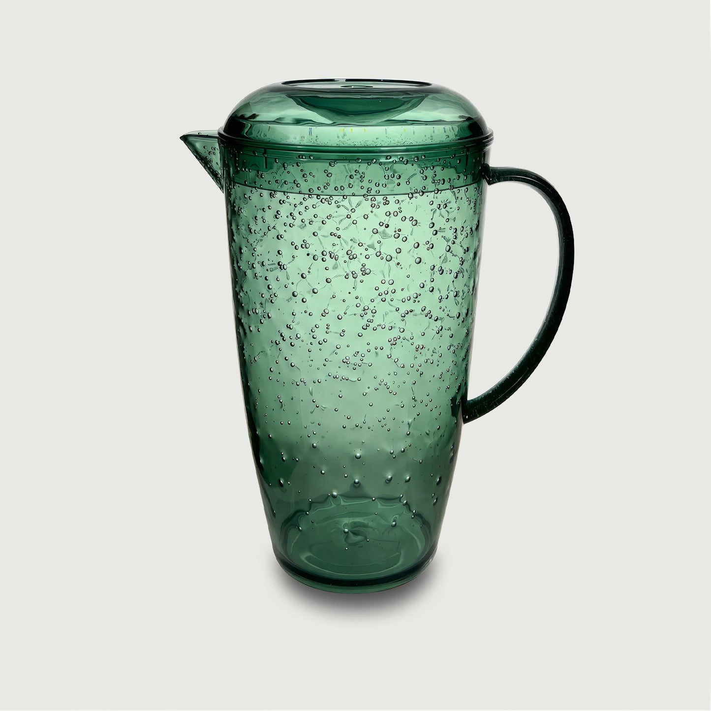 CARAFFA VERDE BUBBLES 14XH25 CM in Plastica PLP