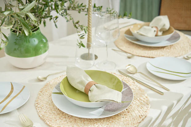 Servizio piatti Villa Altachiara Curve Beige -Set da 6 completo