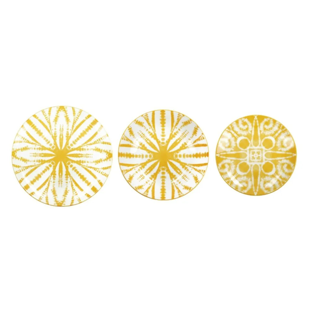 Servizio Piatti 18 Pezzi Batik Giallo – Brandani