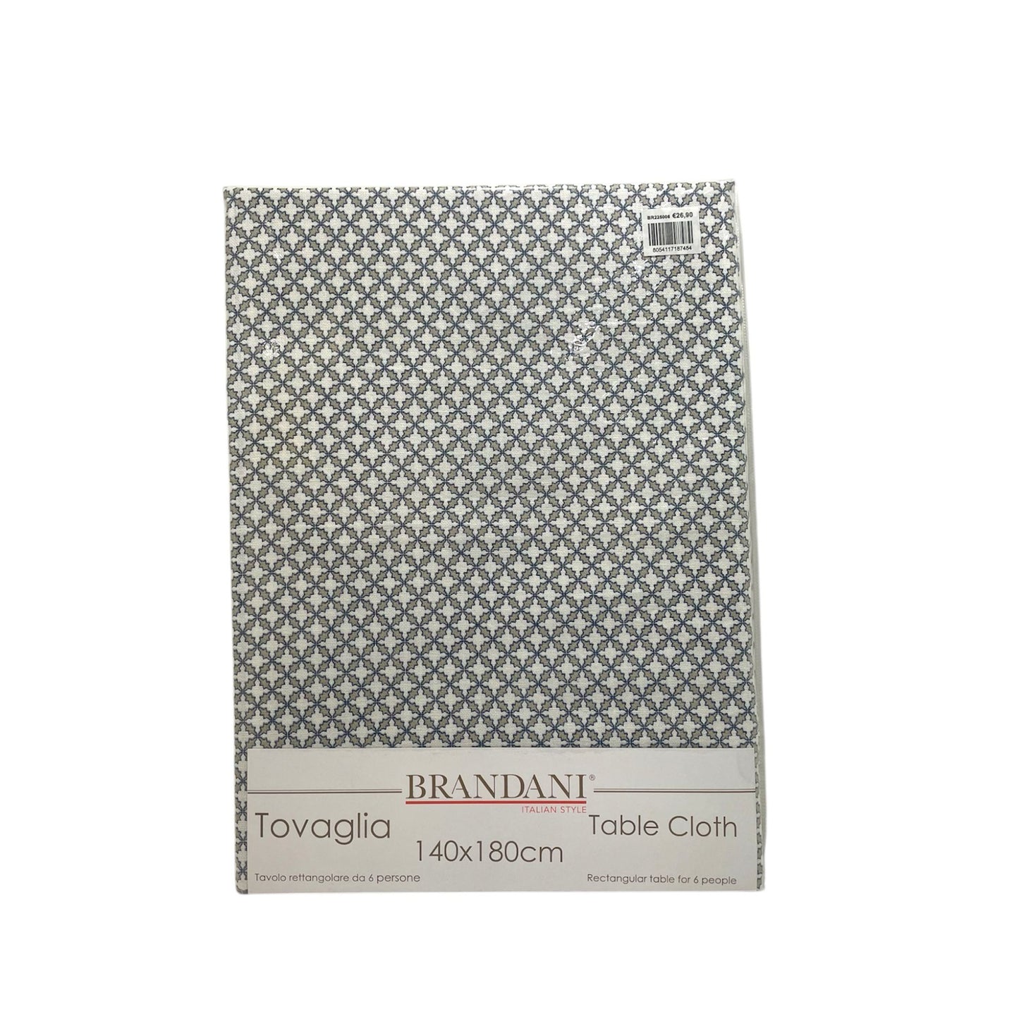 Tovaglia rettangolare BRANDANI 100% Cotone Misura 140x180