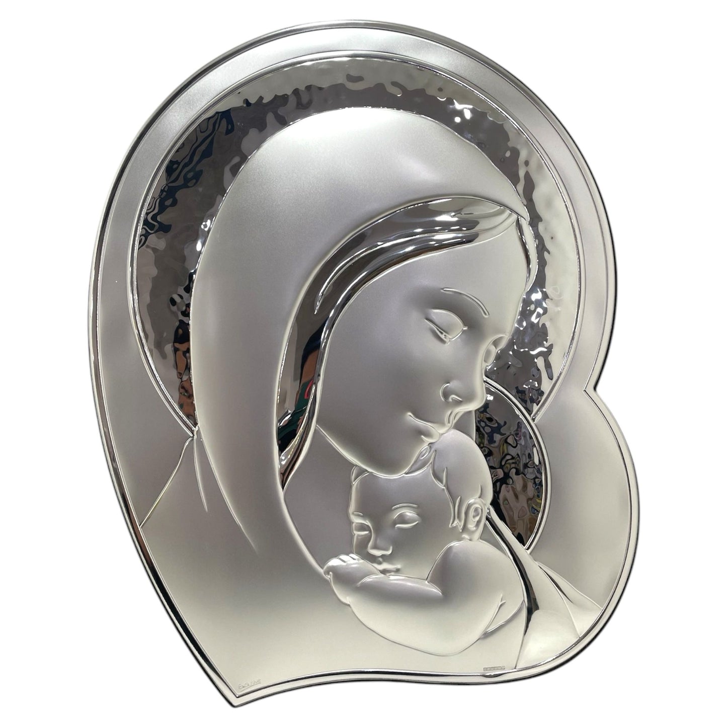 Quadro Religioso Argento Laminato Maternita'