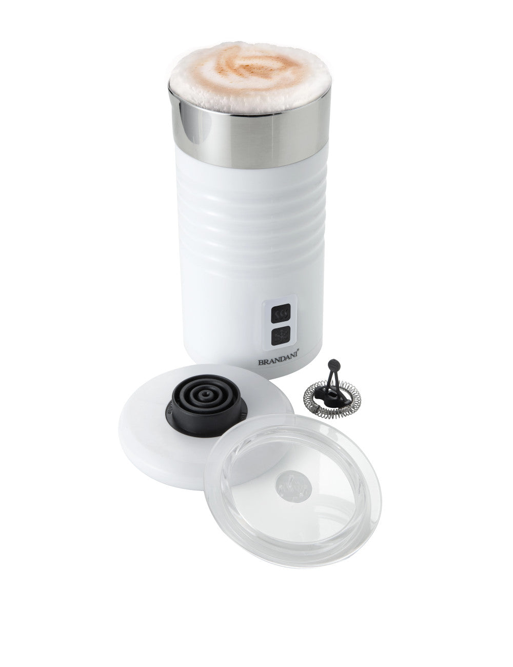 SCALDA-MONTA LATTE SCHIUMOTTOAUTOMATICO BIANCO INOX/PC BRANDANI
