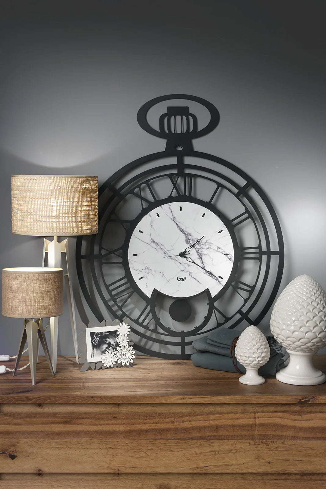 Orologio da parete di design cipollone Mega Arti&Mestieri