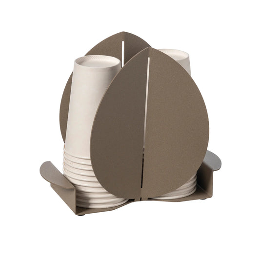 Porta Bicchieri Ficus Beige/Tortora Arti e Mestieri