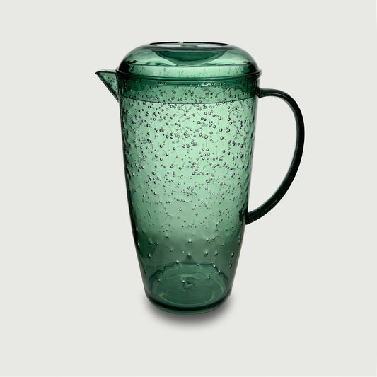 CARAFFA VERDE BUBBLES 14XH25 CM in Plastica PLP