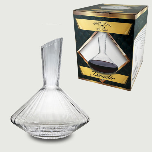 DECANTER CLASSIC vetro lavorato H26cm