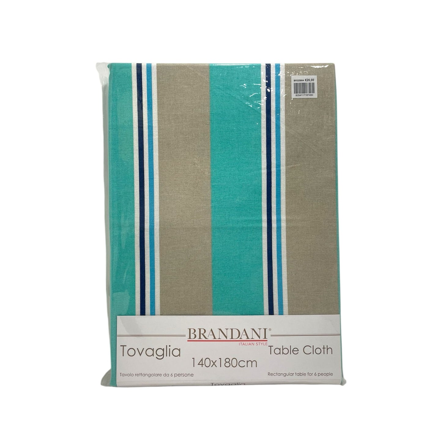 Tovaglia rettangolare BRANADANI 100% COTONE fantasia Righe