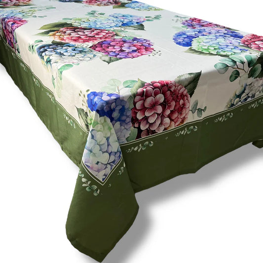 Tovaglia Ortensie BRANDANI 100% cotone 140x240cm