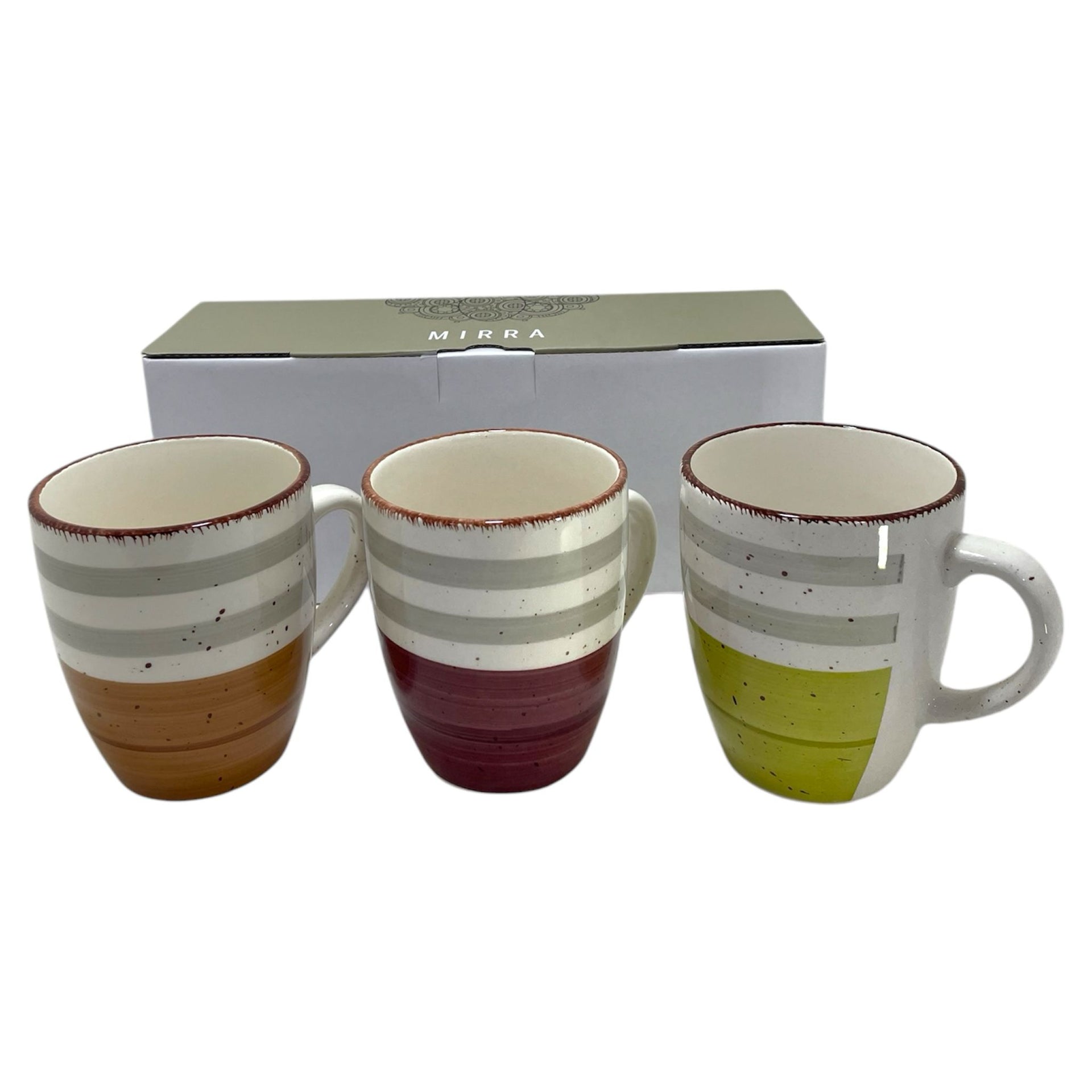 Tazze Egan 'Le Casette' In Ceramica - Set Da 2, Avorio, 370ml, Lavabili In Lavastoviglie, Design Italiano - Foto 3
