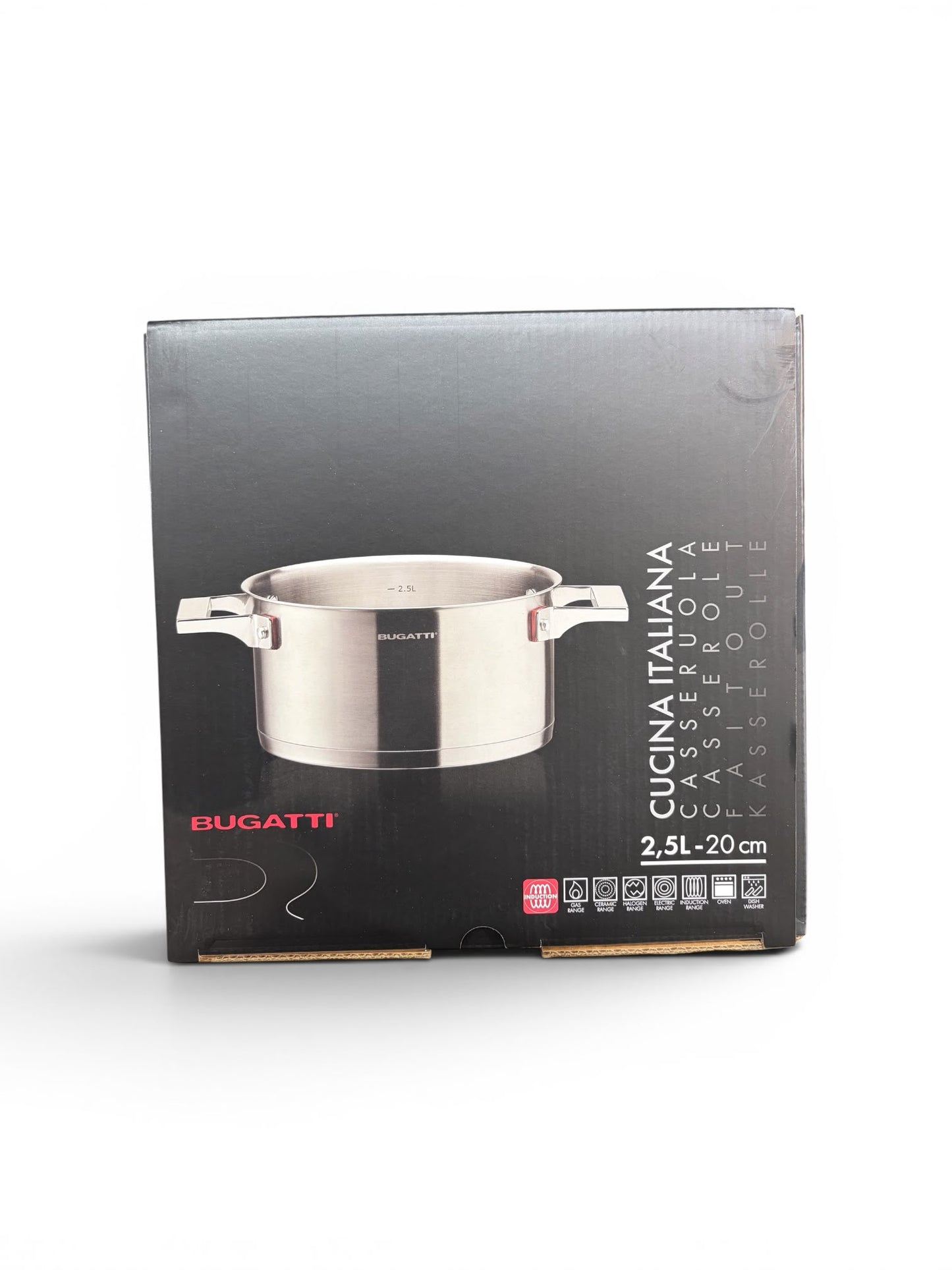 Casseruola Acciaio inox18/10 BUGATTI cm 20