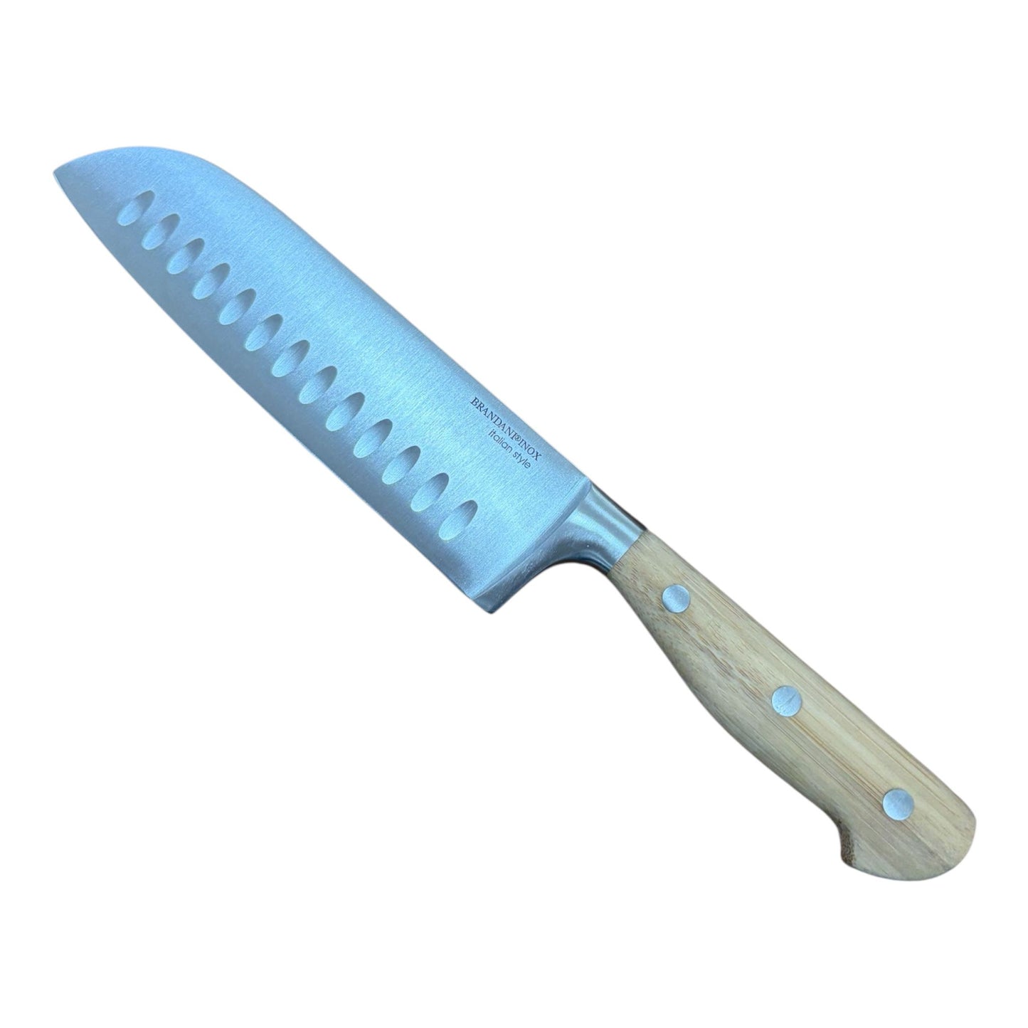 Coltello Santoku Acciaio inox/legno Brandani