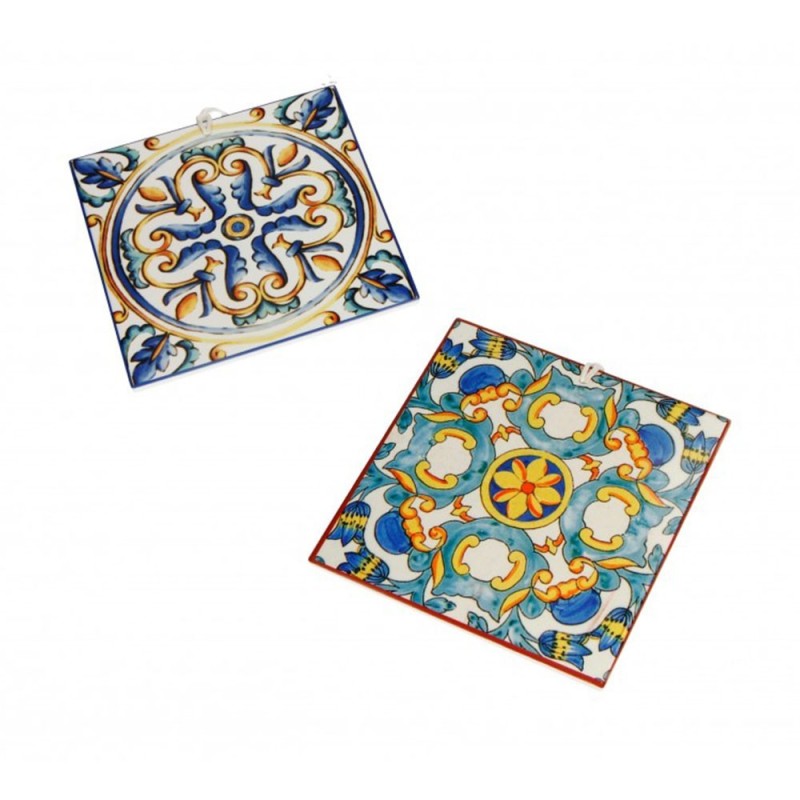 BRANDANI Set 2 Sottopentola Medicea in Ceramica e Sughero - 16cm, Design Elegante Tavola e Cucina