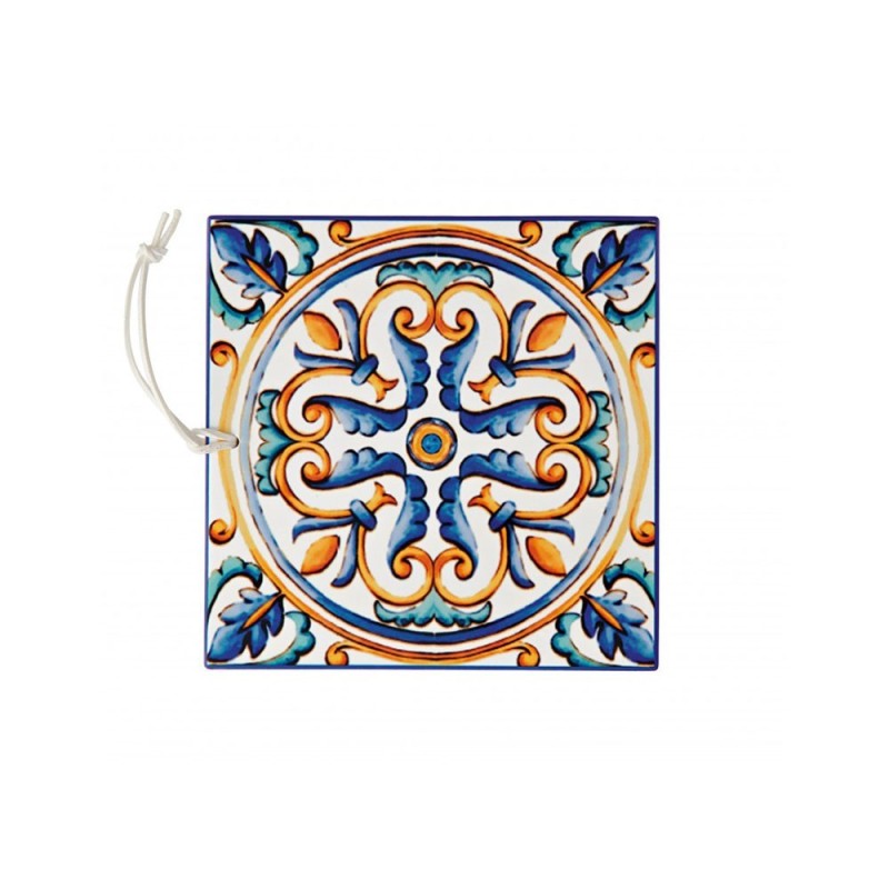 BRANDANI Set 2 Sottopentola Medicea in Ceramica e Sughero - 16cm, Design Elegante Tavola e Cucina