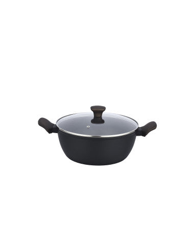 Casseruola Forgiata Shuttle in Ceramica e Alluminio con Coperchio in Vetro – Brandani\