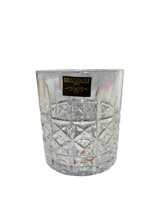 Set 4 Bicchieri Mosaico Trasparente Vetro