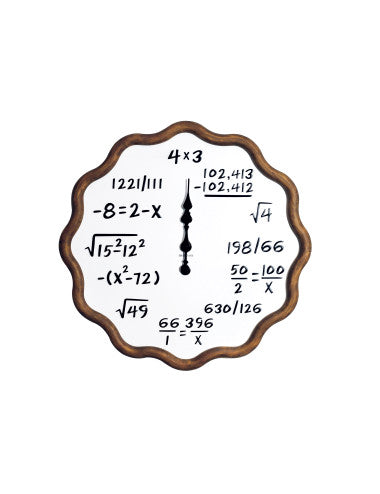 OROLOGIO ARITMETICA METAL/LEGNO BRANDANI