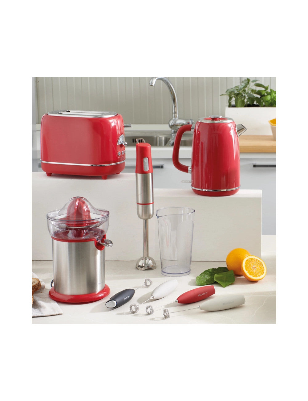 SPREMIAGRUMI ELETTRICO 1950 ROSSO AS/ABS/INOX BRANDANI
